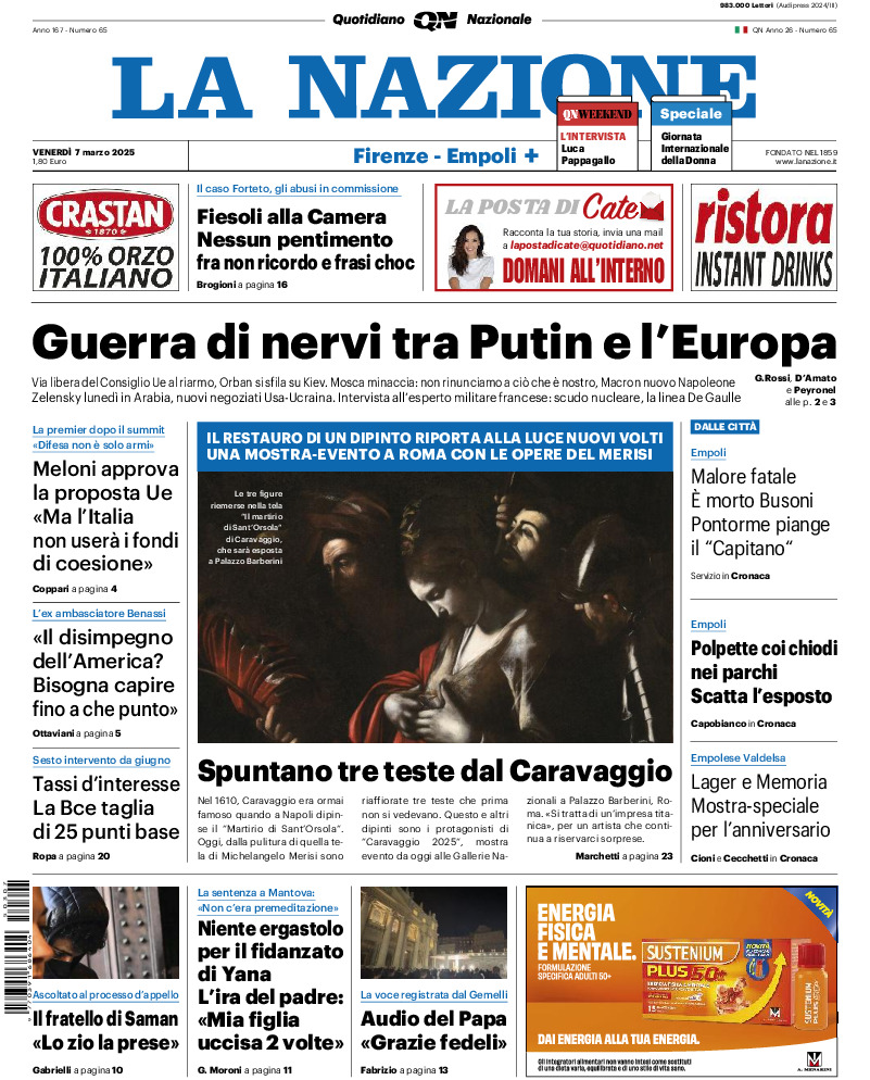 Prima-pagina-la nazione-edizione-di-oggi-20250307